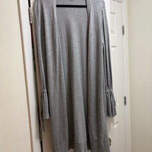 Halogen Gray Duster Cardigan